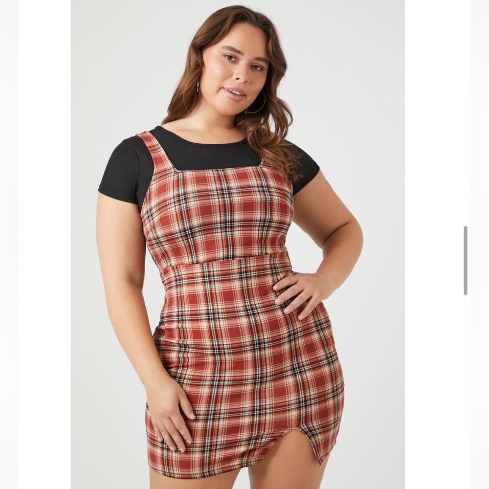Almost Famous Forever 21 dress shirt set plaid
